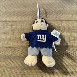 NY Giants Plush Christmas Ornament Football NFL